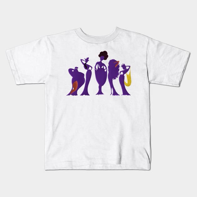 Hercules muse Kids T-Shirt by MiniMao design